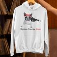 Boston Terrier Mom Bandana Boston Terrier Dog Unisex Hoodie, Boston Terrier Mom Hoodies, gift for family, gift for coworker