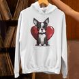 Boston Terrier Mom Dad Bostie Dog Lover Valentines Day Unisex Hoodie, Boston Terrier Mom Hoodies, Boston Terrier Dad Hoodies, gift for family, gift for coworker
