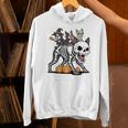Boston Terrier Skeleton Mummy Witch Halloween Unisex Hoodie, Boston Terrier Halloween Hoodies, gift for family, gift for coworker