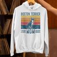 Dog Boston Terrier Mom Vintage Boston Terrier Mom Unisex Hoodie, Boston Terrier Mom Hoodies, gift for family, gift for coworker