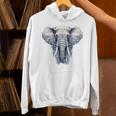 Elephant Artwork Animal Motif Art Animal Elephant Unisex Hoodie