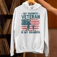 My Favorite Veteran Is My Grandpa Veterans Day Military Papa Hoodie