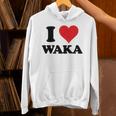 I Heart Waka ファーストネーム I Love パーソナライズ パーカー