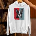 Retro Boston Terrier Dog Lover Bostie Mom Dad Dog Owner Unisex Hoodie, Boston Terrier Mom Hoodies, Boston Terrier Dad Hoodies, gift for family, gift for coworker
