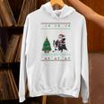 Ugly Christmas Tree Lights Xmas Santa Riding Boston Terrier Unisex Hoodie, Boston Terrier Riding Hoodies, Boston Terrier Christmas Hoodies, gift for family, gift for coworker