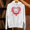 Valentine's Day Boston Terrier Heart Unisex Hoodie, gift for family, gift for coworker
