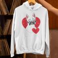 Valentine's Day Boston Terrier Unisex Hoodie, gift for family, gift for coworker
