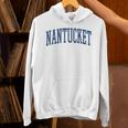 Varsity Grey Nantucket Unisex Hoodie, gift for family, gift for coworker