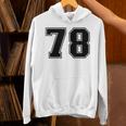 番号 78 ブラック スポーツファン ジャージ ナンバー パーカー