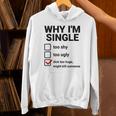 面白い皮肉な大人のユーモアの独身パーティーなぜ私は独身なのか パーカー