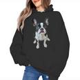 Boston Terrier Dog Motif Pet Art Boston Terrier Men Women Kids Women's Hoodie, trending gift