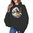 Boston Terrier Japanese Kanagawa Wave Surf Loyal Dog Men Women Kids Women's Hoodie, trending gift