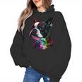 Boston Terrier Lovers Colorful Pop Art Boston Terrier Women's Hoodie, trending gift