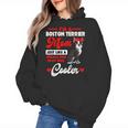 Boston Terrier Mom American Gentleman Dog Mother's Day Women's Hoodie, Couple Gifts, Mom Gifts, Boston Terrier Mom Gifts, American Boston Terrier Gifts, trending gift
