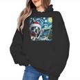 Boston Terrier Santa Starry Night Van Gogh Christmas Dog Men Women Kids Women's Hoodie, Boston Terrier Christmas Gifts, trending gift