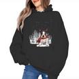Boston Terrier In The Snow Merry Christmas Winter Women's Hoodie, Boston Terrier Christmas Gifts, trending gift