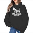 Bull Terrier Skeleton Birthday Halloween Kids Women's Hoodie, trending gift