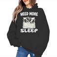 Cute Boston Terrier Need More Sleep Pajamas Nightgown Women's Hoodie, trending gift