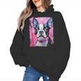 Dog Pink Boston Terrier Women's Hoodie, trending gift