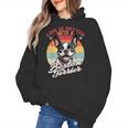 Retro Life Is Better With Boston Terrier Mom Dog Lover Women's Hoodie, Couple Gifts, Mom Gifts, Boston Terrier Mom Gifts, trending gift