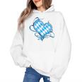 Bavarian Flag As Heart Blue Diamond Bavaria Women's Hoodie, trending gift