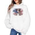 Boston Terrier Dad American Flag 4th Of July Dog Fathers Day Women's Hoodie, Couple Gifts, Boston Terrier Dad Gifts, American Boston Terrier Gifts, Boston Terrier 4th Of July Gifts, trending gift