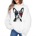 Boston Terrier Dog 4th July America USA Flag Men Women Kids Women's Hoodie, Boston Terrier 4th Of July Gifts, trending gift