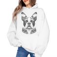 Boston Terrier Dog Bostie Nature Memorial Idea Men Women Women's Hoodie, trending gift