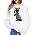 Boston Terrier Lover I Love Mom Tattoo Leopard Women's Hoodie, Couple Gifts, Mom Gifts, Boston Terrier Mom Gifts, trending gift