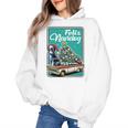 Boston Terrier Merry Christmas Tree Truck Dog X-Mas Women's Hoodie, Boston Terrier Christmas Gifts, trending gift
