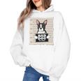 Boston Terrier Mug Shot Guilty Dog Women's Hoodie, trending gift