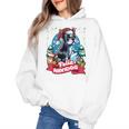 Boston Terrier Santa Claus Coffee Mug Merry Christmas Dogs Women's Hoodie, Boston Terrier Christmas Gifts, trending gift