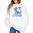 Boston Terrier UFO Cowboy Dog Dog Mom Dog Dad Alien Dog Women's Hoodie, Couple Gifts, Mom Gifts, Boston Terrier Dad Gifts, Boston Terrier Mom Gifts, trending gift
