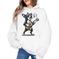 Dog Playing Guitar Singing Boston Terrier For Men Women Girls Kids Women's Hoodie, trending gift