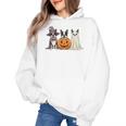 Spooky Ghost Boston Terrier Pumpkin Halloween Dog Lover Women's Hoodie, Boston Terrier Ghost Gifts, Boston Terrier Halloween Gifts, trending gift