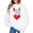 Valentine's Day Boston Terrier Dog Vector Women's Hoodie, trending gift