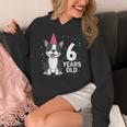 6 Years Old Birthday Boston Terrier Dog Lover 6th Party Kid Women's Hoodie, funny design