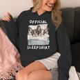 Boston Terrier Dog Official Sleepshirt Pajamas Nightgown Men Women Girls Kids Women's Hoodie, funny design