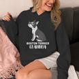Boston Terrier Dog Owner Grandma Women's Hoodie, funny design