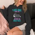 Boston Terrier This Girl Runs On Jesus And Boston Terriers Women's Hoodie, funny design