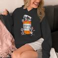 Boston Terrier Happy Pills T-Shirt Women's Hoodie, funny design