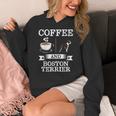 Boston Terrier Shirt Coffee And Boston Terrier Cute Dog For Men Women Girls Kids Women's Hoodie, funny design