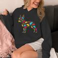 Boston Terrier Tacos Mexican Cinco De Mayo Taco Women's Hoodie, funny design
