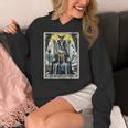 Boston Terrier Tarot Card Dog Women's Hoodie, Boston Terrier Tarot Gifts, funny design