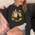 Boston Terrier s Mid-Century Modern Art s Street Grunge Women's Hoodie, funny design