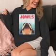 Boston Terriers Jowls Dog Mom Dog Dad Women's Hoodie, Couple Gifts, Mom Gifts, funny design