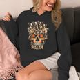 Halloween Costume Skull Boston Terrier Dog Lover For Men Women Kids Women's Hoodie, Boston Terrier Halloween Gifts, funny design