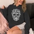 Halloween Costume Skull Boston Terrier Dog Lover Women's Hoodie, Boston Terrier Halloween Gifts, funny design
