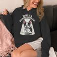 Today Is A Boston Terrier Day Cute Dog Lover Cartoon Women's Hoodie, funny design
