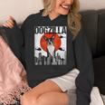 Vintage Japanese Dogzilla Boston Terrier Women's Hoodie, funny design